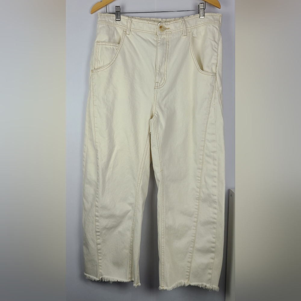 Free People Cream Women Jeans